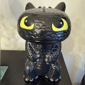 Dreamworks Toothless the Dragon Piggy Bank EUC How to Train Your Dragon